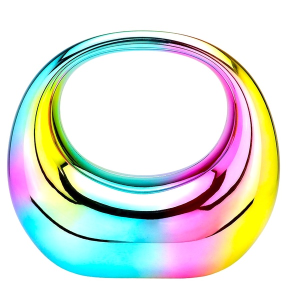 Acrylic Transparent Moon Shape Evening Bag Clutch Bag - Picture 3 of 13